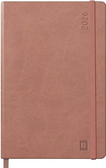 Rhodia Webplanner 2026 A5 Weekly Horizontal Rosewood