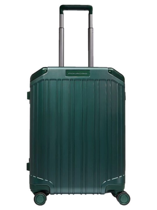 Piquadro Βαλίτσα Ταξιδίου Καμπίνας Flamed Green με 4 Ρόδες Ύψους 55εκ.