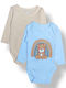 Babydom Langärmliges Beige, Light Blue 2Stück