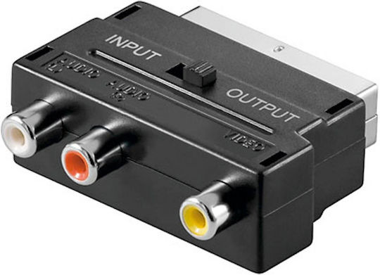 Konverter Scart / RCA männlich zu Scart / RCA weiblich 1Stück 02.005.0001