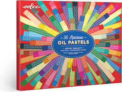 Eeboo Pasteluri Uleioase 36 Buc Curcubeu Epas181
