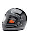 Biltwell Gringo S Storm Grey/Black Tracker Gloss Motorcycle Helmet Full Face ECE 22.06