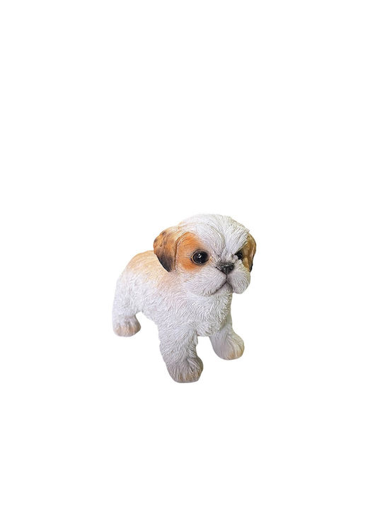 Dog Figure Brown Polyresin 16x8.5x12cm Pack of 2 Pieces