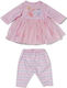 ZAPF Creation Baby Born Ρουχαλάκια Pink Dress with Sleeves