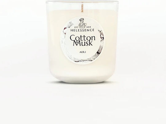 Helessence Cotton & Musk Ароматична Свещ Ароматни Ноти Памук Бял Крин Мускус