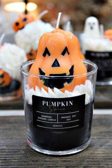 Αρωματικό Κερί Σόγιας Mr Pumpkin Big Ποτήρι Big Φ8,5 X 8,9 Cm Pumkin Spice