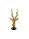 Artekko Animal Gold Tabletop Polyresin Reindeer Head 14x13x30 Cm