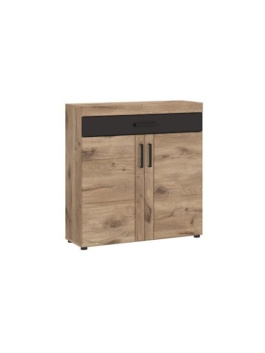 Μπουφές Tivodea 101 mit Schubladen Oak, Anthracite 38x38x93cm
