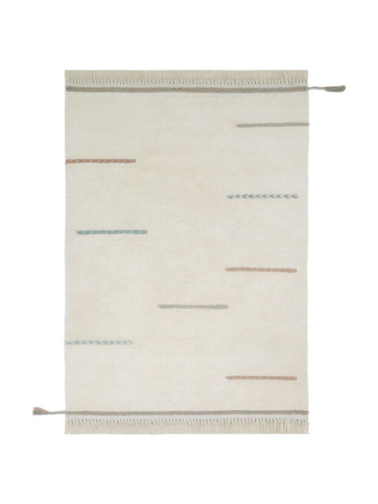 Bekas Carpets Joy Steps 1-iag-3556 Rug Rectangular Cotton Ecru