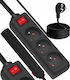 LTC Power Strip 3 Positions with Switch and Cable 3m