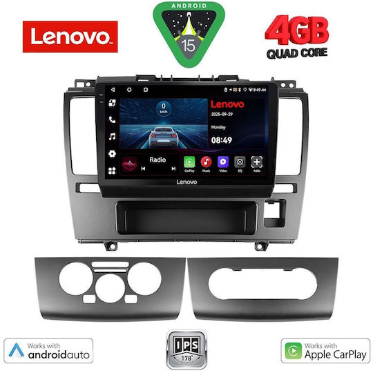 Lenovo Ηχοσύστημα Αυτοκινήτου για Nissan Tiida 2004 (Bluetooth/USB/WiFi/GPS/Apple-Carplay/Android-Auto) με Οθόνη Αφής 9"