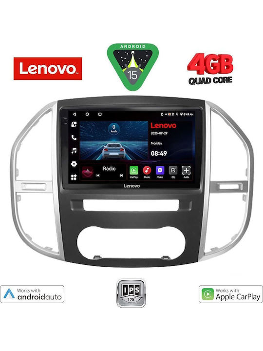 Lenovo Car Audio System for Mercedes-Benz Vito / Viano 2015 (Bluetooth/USB/WiFi/GPS/Apple-Carplay/Android-Auto) with Touch Screen 10"