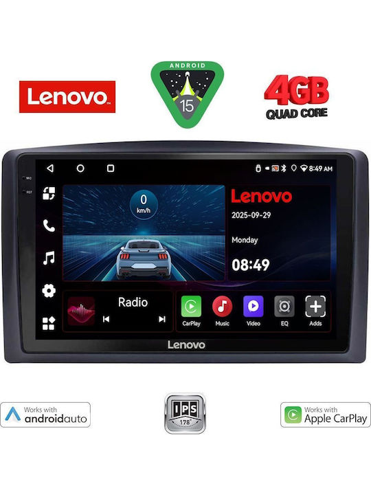 Lenovo Автомобилна Аудио Система (Блутут/USB/WiFi/GPS/Apple-Carplay/Android-Auto) с Тъчскрийн 10"