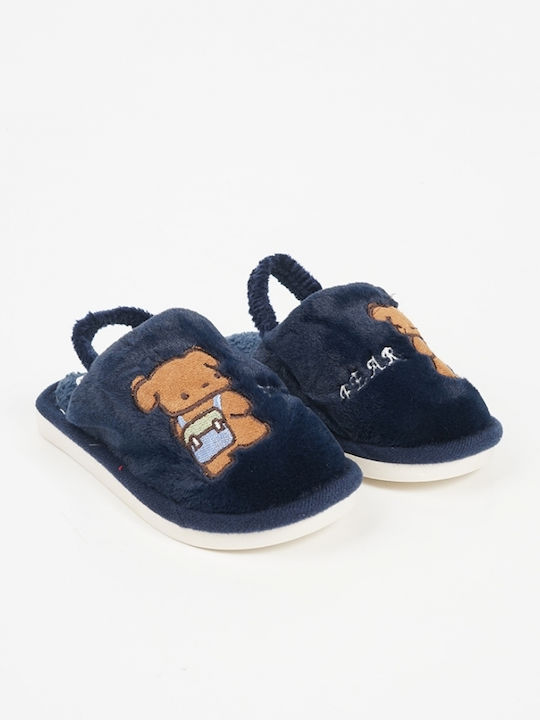 Piazza Shoes Kids Slippers Blue
