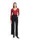 Alexis Women's Fabric Trousers Black