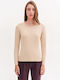 Women's Long Sleeve Sweater Beige
