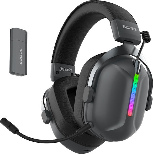 Sades Defender Ασύρματο Over Ear Gaming Headset με σύνδεση 3.5mm for Nintendo Switch / PC / PS4 / PS5 / XBOX