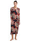 GoldenBay Winter Women's Nightdress Black