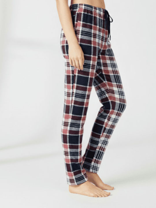Prive Underwear Winter Damen Pyjama-Hose Burgundy