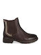 Leder Stiefeletten Damen Braun