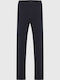Hose Chino Elastisch in Lockere Passform Marineblau