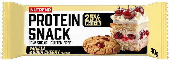 Nutrend Protein Snack Riegel Protein mit Geschmack Vanilla & Sour Cherry 40gr