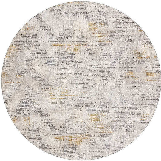 Decostar Oblong Rug Round Gray