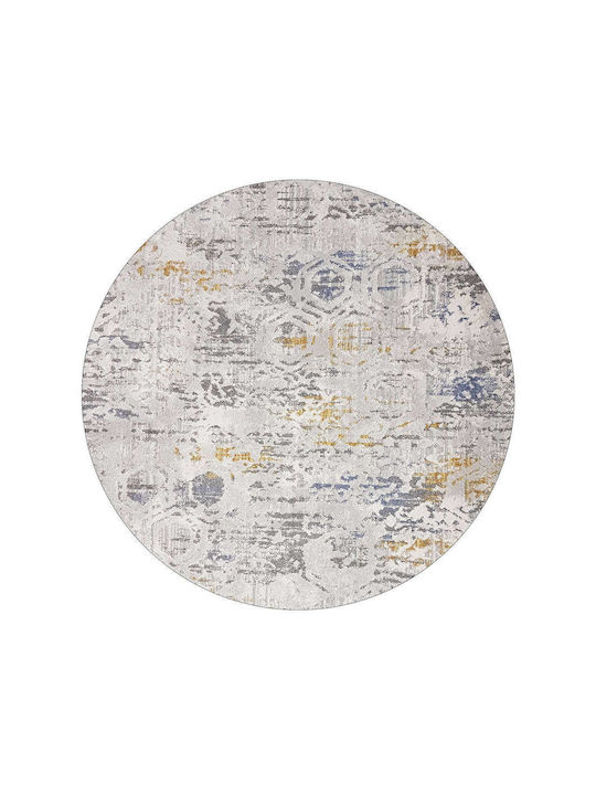 Decostar Gen Des-r Teppich Rund Synthetisch,Polyester/Cotton/Leather Multi