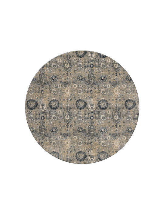 Ns Carpets Килим Кръгла Сив