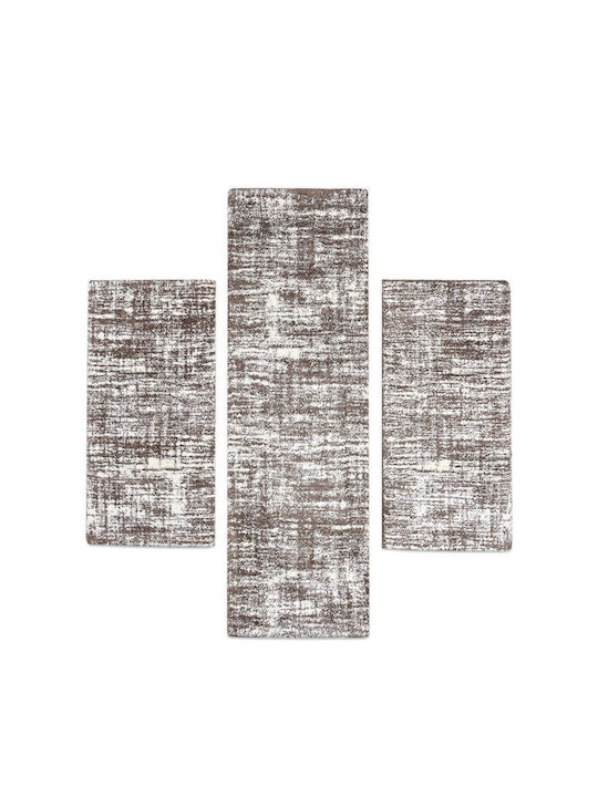 Balsan Veloute Cozy-s Modern Bedroom Rugs Set Brown P621564 3pcs