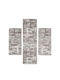 Balsan Veloute Cozy-s Modern Bedroom Rugs Set Brown P621564 3pcs