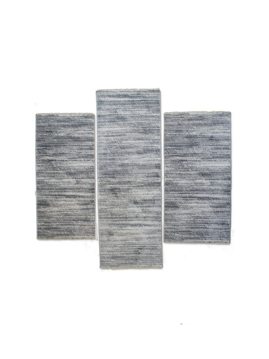 Balsan Mystic Kilvana-s Σετ Μοντέρνα Χαλιά Κρεβατοκάμαρας L.grey Silver P621163 3τμχ