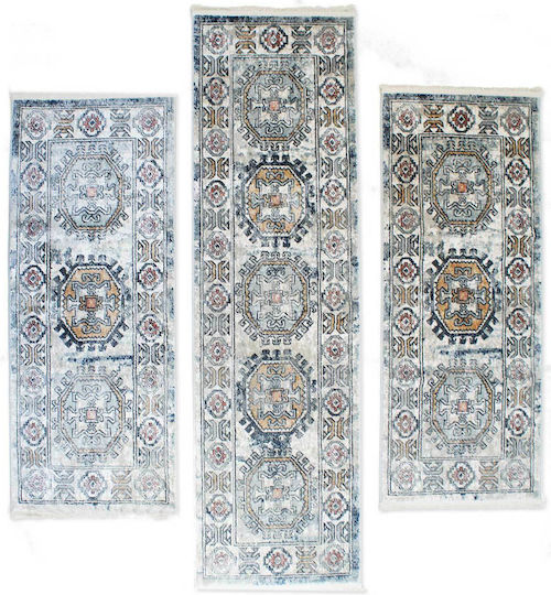 Balsan Bohemian-s Σετ Χαλιά Κρεβατοκάμαρας Cream Aqua P621180 3τμχ