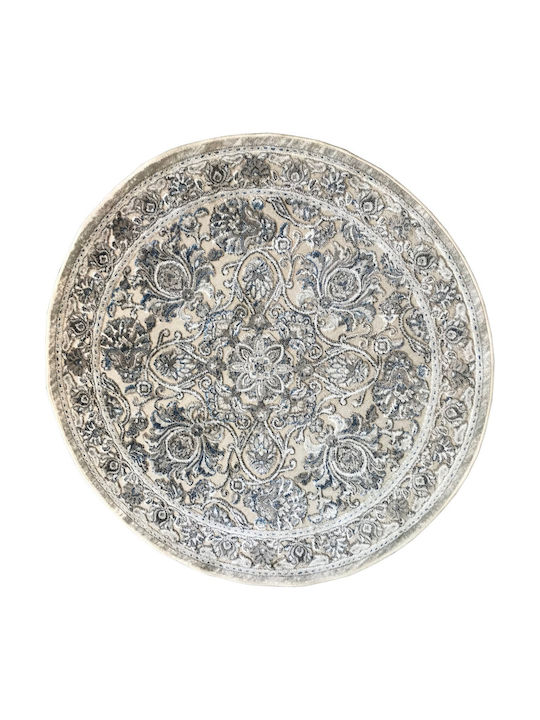Bekas Carpets Genova Χαλί Στρογγυλό Εκρού Φ120cm
