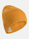 Beanie Unisex Σκούφος Πλεκτός σε Κίτρινο χρώμα