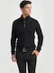 Cardigan Tricotat pentru Bărbați Black