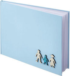 Hochzeitswunschbuch- Taufe Hellblau