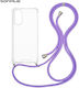 Silicone Case With Cord Sonique Armor Clear Opp...