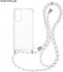 Silicone Case Cord Sonique Armor Clear Oppo A78...