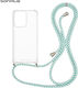 Silicone Case Cord Sonique Armor Clear Oppo Ren...