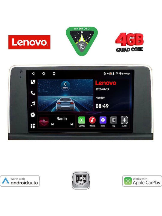 Lenovo Car Audio System for BMW X5 (E70) / X6 (E71) 2009-2013 (Bluetooth/USB/AUX/WiFi/GPS/Apple-Carplay/Android-Auto) with Touch Screen 9"