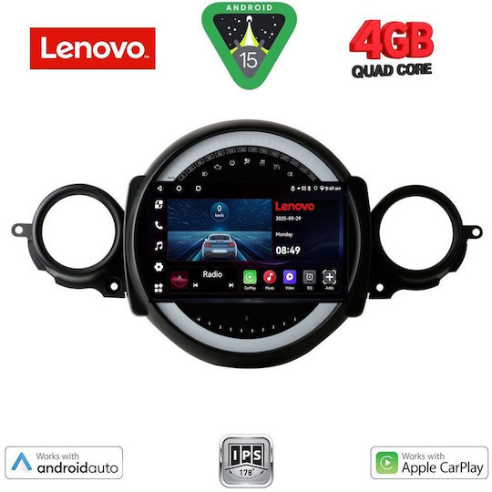 Lenovo Car Audio System for Mini Cooper / Clubman 2011-2013 (Bluetooth/USB/AUX/WiFi/GPS/Apple-Carplay/Android-Auto) with Touch Screen 9"