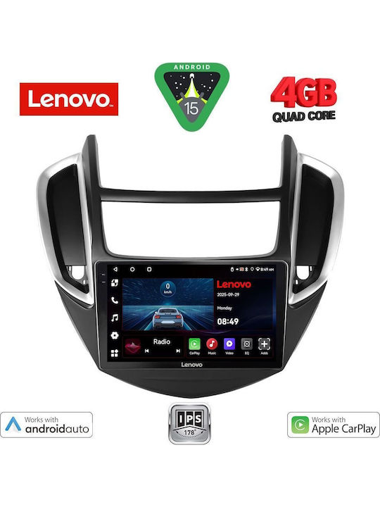 Lenovo Car Audio System for Chevrolet Trax 2014-2022 (Bluetooth/USB/AUX/WiFi/GPS/Apple-Carplay/Android-Auto) with Touch Screen 9"