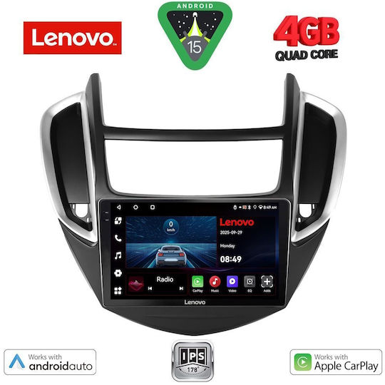 Lenovo Car Audio System for Chevrolet Trax 2014-2022 (Bluetooth/USB/AUX/WiFi/GPS/Apple-Carplay/Android-Auto) with Touch Screen 9"