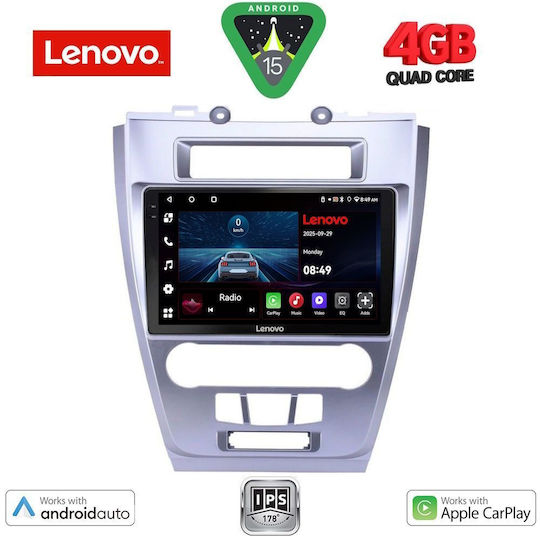 Lenovo Car Audio System for Ford Fusion 2012-2017 (Bluetooth/USB/AUX/WiFi/GPS/Apple-Carplay/Android-Auto) with Touch Screen 10"