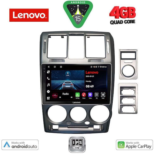 Lenovo Car Audio System for Hyundai Getz 2002-2011 (Bluetooth/USB/AUX/WiFi/GPS/Apple-Carplay/Android-Auto) with Touch Screen 9"