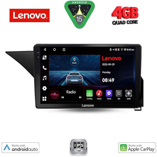 Lenovo Car Audio System for Mercedes-Benz E Class 2009-2016 (Bluetooth/USB/AUX/WiFi/GPS/Apple-Carplay/Android-Auto) with Touch Screen 10"