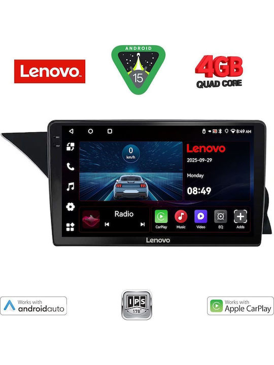 Lenovo Car Audio System for Mercedes-Benz GLK 2008-2012 (Bluetooth/USB/AUX/WiFi/GPS/Apple-Carplay/Android-Auto) with Touch Screen 9"