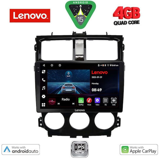 Lenovo Ηχοσύστημα Αυτοκινήτου για Mitsubishi Colt 2013-2023 (Bluetooth/USB/AUX/WiFi/GPS/Apple-Carplay/Android-Auto) με Οθόνη Αφής 9"
