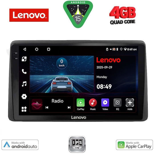 Lenovo Ηχοσύστημα Αυτοκινήτου για Nissan Juke 2021 (Bluetooth/USB/AUX/WiFi/GPS/Apple-Carplay/Android-Auto) με Οθόνη Αφής 10"